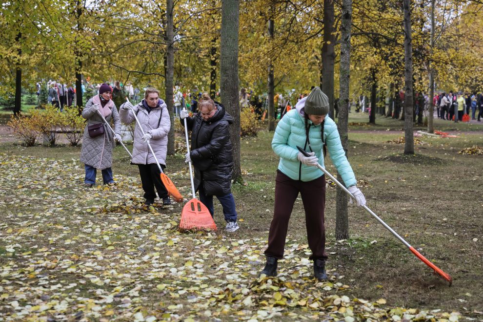 Более 170 тысяч петербуржцев приняли участие в общегородском осеннем субботнике Более 170 тысяч петербуржцев приняли участие в общегородском осеннем субботнике