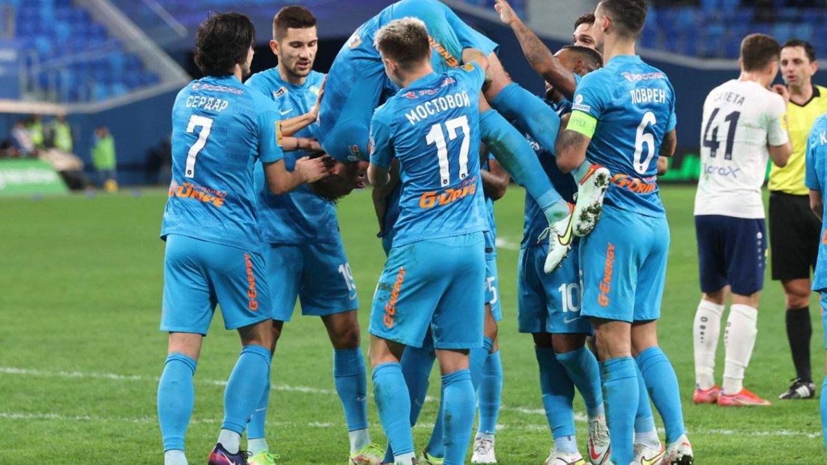Пять голов оформили футболисты «Зенита» в ворота «Нижнего Новгорода»