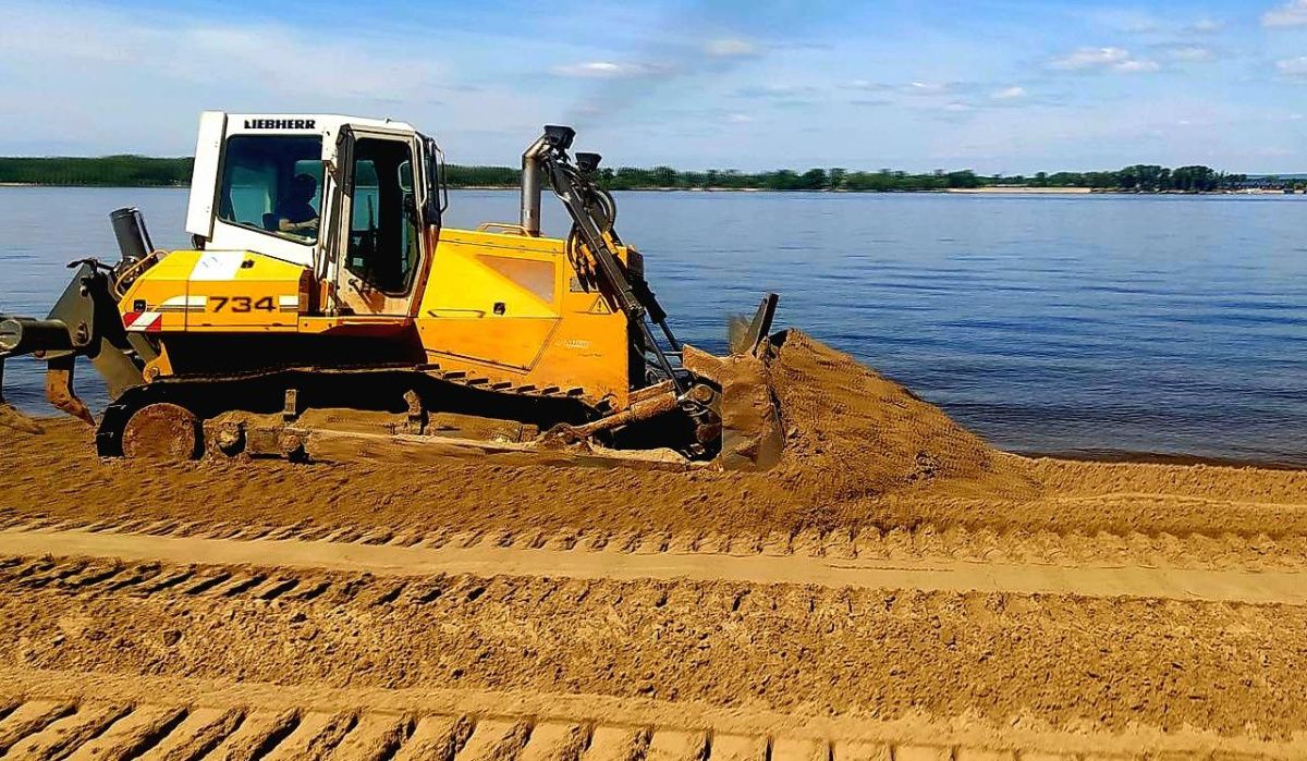 Пляжи Самары засыпали песком 