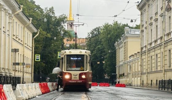 Восстановление трамвайных путей на Садовой улице завершено