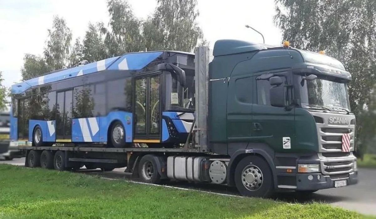 Санкт-Петербург получил первые троллейбусы новой модели из Беларуси