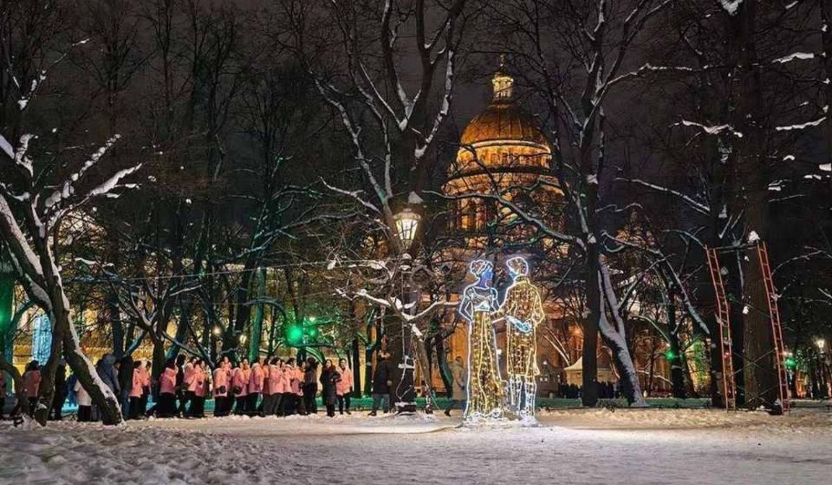 Сильный снегопад ожидается в некоторых районах Петербурга 12 января