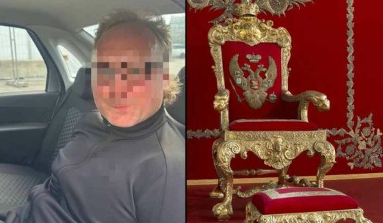 Бизнесмена, севшего на императорский трон в Эрмитаже, направили в психиатрическую больницу