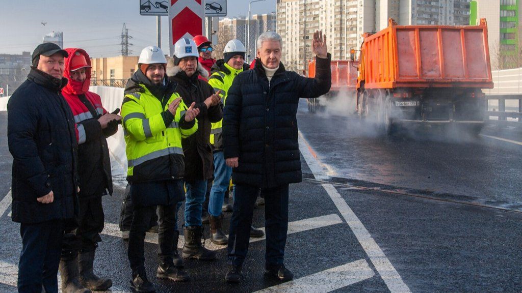 В Москве открыли движение по Старо-Рублёвскому путепроводу