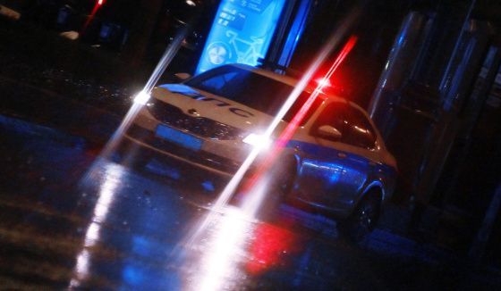 В центре Петербурга иномарка столкнулась с автомобилем скорой помощи