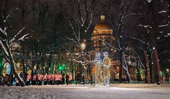 Сильный снегопад ожидается в некоторых районах Петербурга 12 января