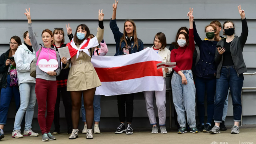 В Петербурге арестовали четырёх граждан Белоруссии за незаконную акцию