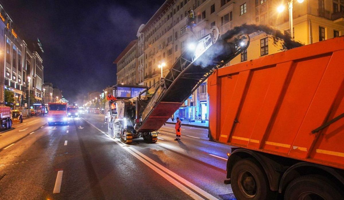 В Москве заменили более 13 миллионов квадратных метров асфальта