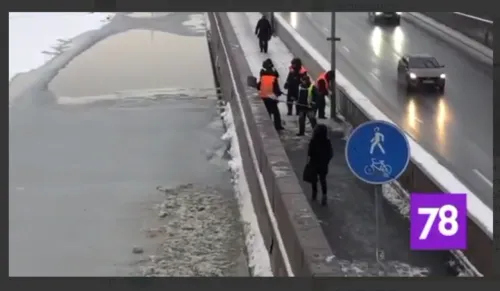 «Мостотрест» не накажут за сброс грязного снега в Неву?